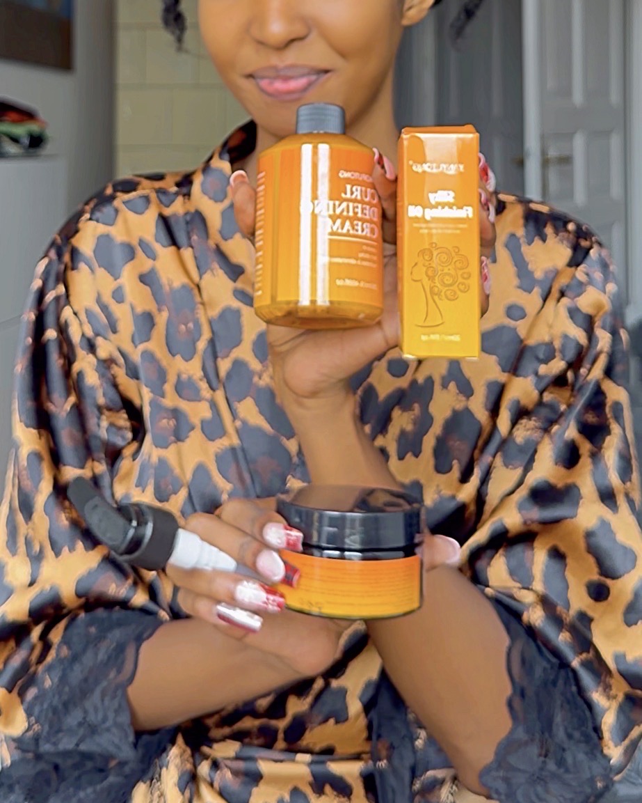 3pcs Curl Defining Cream Set, 280Ml Curl Defining Cream And 100G Curl Cream And 30Ml Hair Oil, Containing Argan Oil, Long-Lasting Anti-Frizz, Elastic And Fluffy, Moisturizing Styling Fixation, Suitable for Wavy And Curly Hair, Unisex photo review