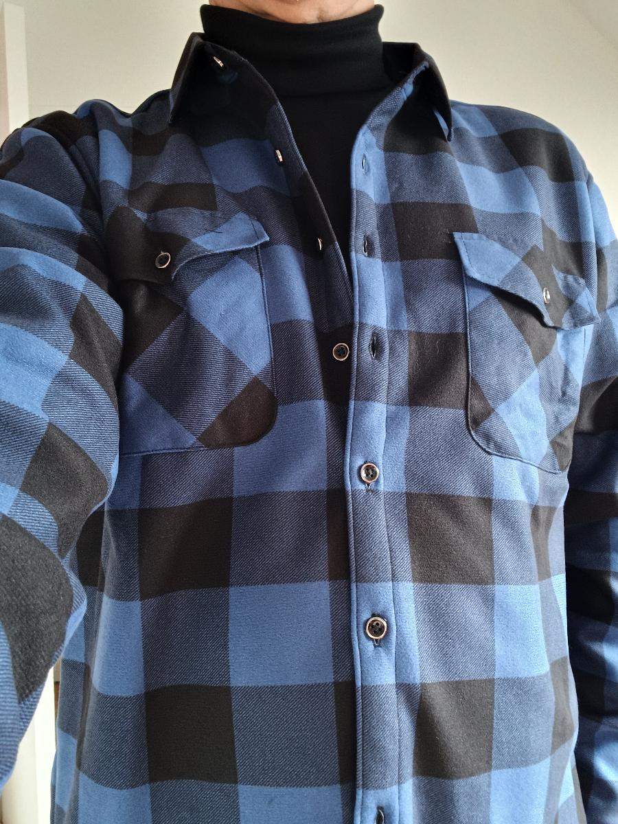 Autumn/Winter Plaid Flannel Shirt for Men — customer photo