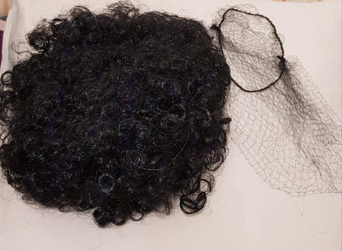 10-Inch African Mohican Black Wig, Wig Fluffy And Soft, Suitable for Halloween Parties, Events And Celebrations. Suitable for All Skin Tones. Cute, Funny And Humorous photo review