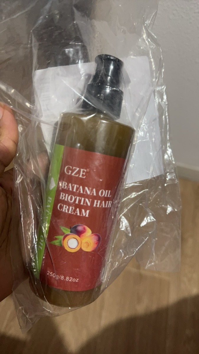 GZE Batana Oil Biotin Hair Cream Strong Hair Anti-Breakage Split Ends y for Dry Hair photo review
