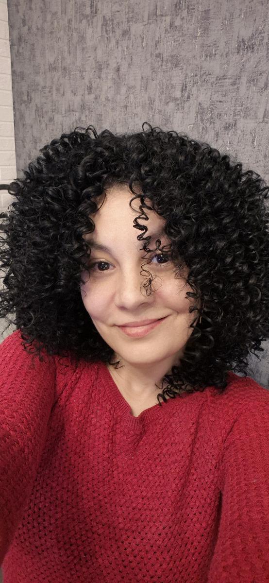 Women's Fashion Short Curly African Small Curl Black 40.64 cm Synthetic Fiber Hair Replacement Wig for Women Heat Resistant Fiber Wig Suitable for Daily Wear Halloween Christmas Carnival Wedding Dance photo review