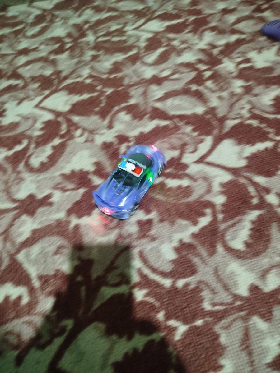 Colorful Glitter Toy Car with Lights, Music Police Vehicle Transparent Shell Toy Car, Omni-Wheel Children's Toys Novel Glow-in-the-Dark Gift Super Cool Birthday Present for Boys and Girls Ages 3-6 photo review