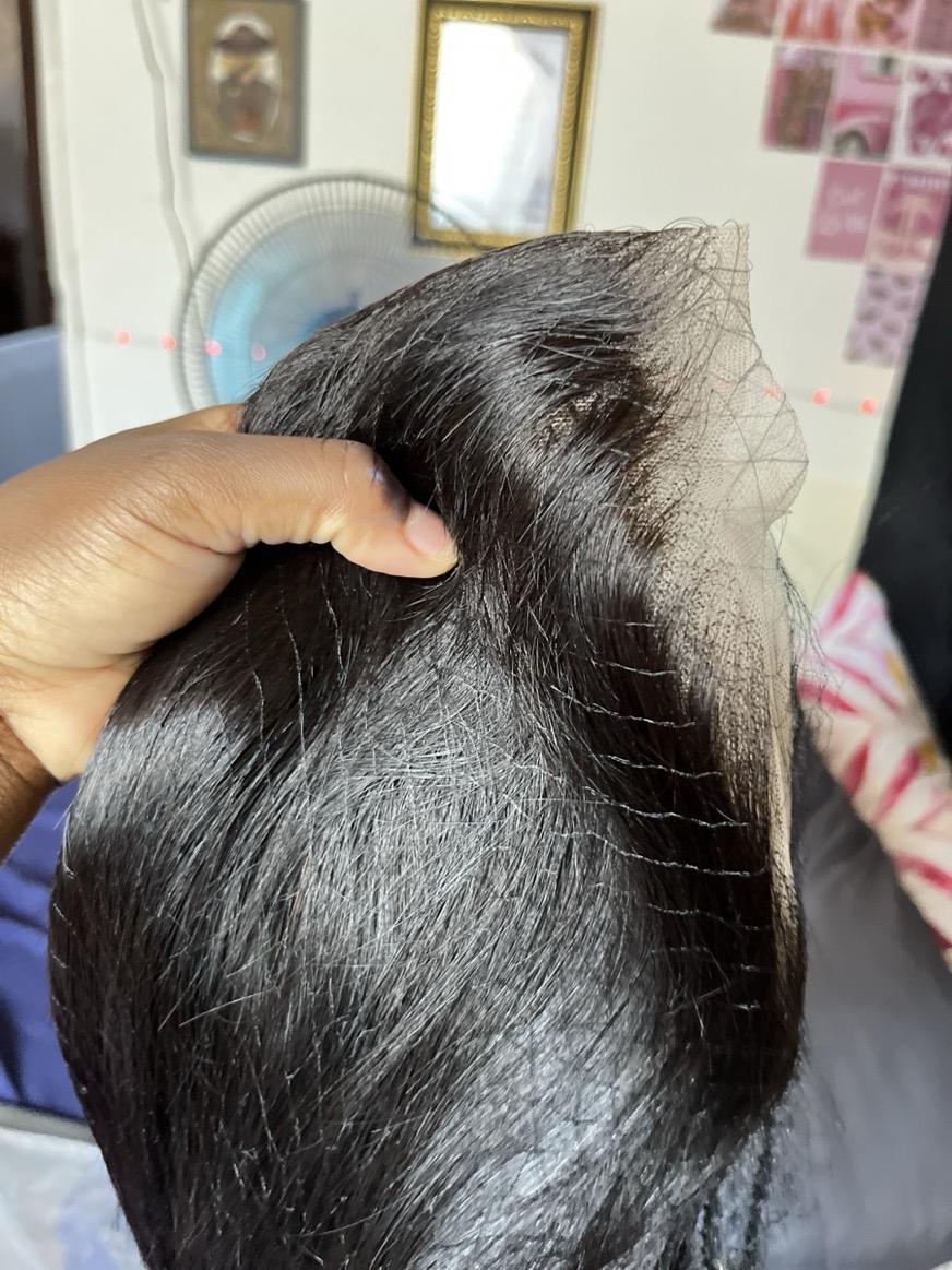 Glueless Short Bob Straight Human Hair Wigs with Bangs, Burgundy Non Lace Front Wig for Women, Brazilian Hair Wear And Go Wig 99J Color photo review
