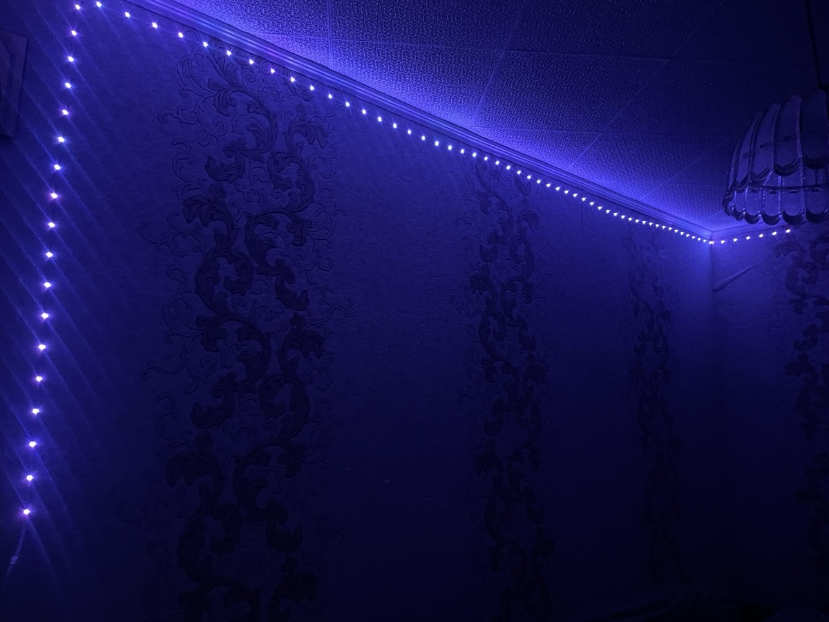 Smart Bedroom RGB Strip Light — customer photo