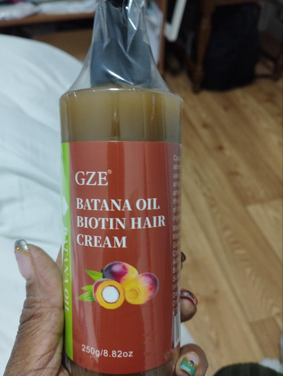 GZE Batana Oil Biotin Hair Cream Strong Hair Anti-Breakage Split Ends y for Dry Hair photo review